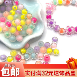 Colorful Acrylic <b>Beaded</b> Hair Clip Round For Jewelry Making Summer 2024 Yiwu Origin - Product Image 5