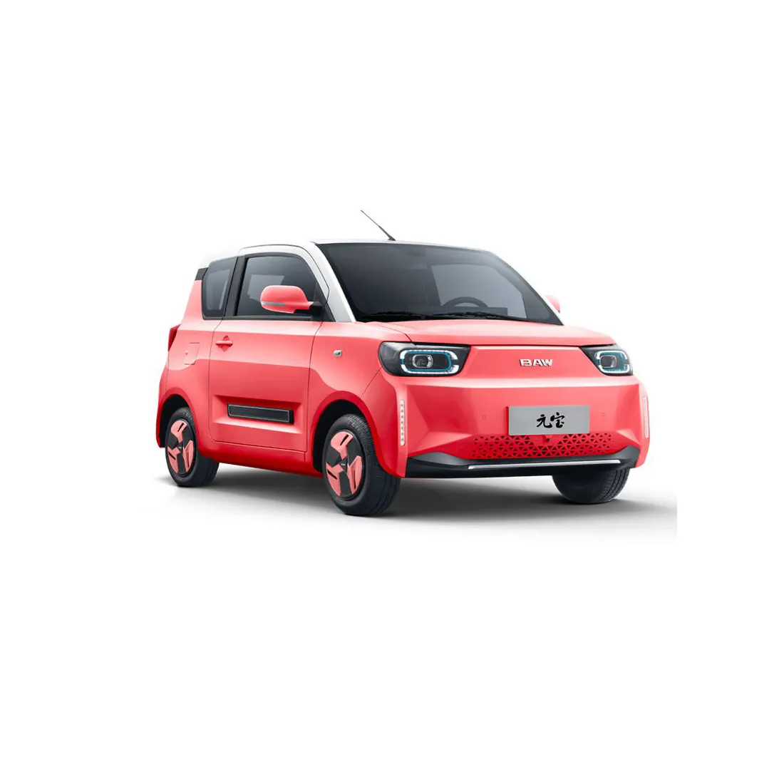 Preiswerter Mini-Elektro-SUV 2-Türen 4-Sitzer Auto 170KM Vierrad-Elektro-Miniwagen mit großer Reichweite 360-Panorama-Kamera