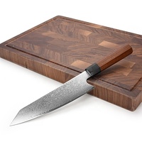 Ensemble de 2 couteaux de cuisine damas de 8 pouces faits à la main VG10 couteau de cuisine japonais Kiritsuke Gyuto boîte cadeau