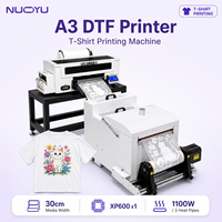 Mesin Cetak Kaos A3 DTF Transfer Printer 30cm XP600 CMYK Tinta Putih Dengan Penggoyang Bubuk Pengering untuk Pakaian Kustom
