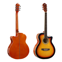 Guitare acoustique CARAVAN MUSIC à 6 cordes, côtés en tilleul et palissandre, pour étudiants, service de vente en gros, prix bas