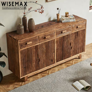 WISEMAX FURNITURE <span class=keywords><strong>Mobile</strong></span> Porta Scarpe Angolare Moderno in Stile Wabi-sabi, Armadio in Legno Massello per <span class=keywords><strong>Ingresso</strong></span> Hotel e Soggiorno - Product Image 3