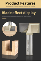 Spoilboard Surfacing Router Bit Carbide Tipped Slab Flattening Planing Bottom Cleaning Endmill for MDF CNC Woodworking Tool.