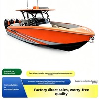 Perahu Pancing Luar Pesisir Berbahan Aluminium Alloy Baru, Desain Ramping dan Bergaya, Berbahan Bakar Bensin/Gasoline, Kapal Pesiar Santai untuk Lepas Pantai