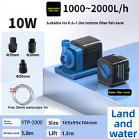 Pompe à eau submersible silencieuse à fréquence variable à double usage pour les étangs à poissons et la circulation des réservoirs externes