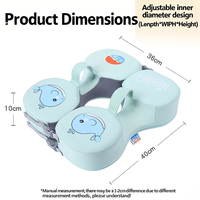 PiaoPioFish Bouée de natation non gonflable pour bébé en mousse EPE et PVC, flotteur de cou pour nouveau-né 0-12 mois, aide à la natation pour enfants, sécurité portable