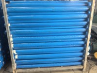 Bâche en PP bleue et blanche, imperméable, coupe-vent, toile extérieure, rouleau de bâche en PP, protection, 100 GSM