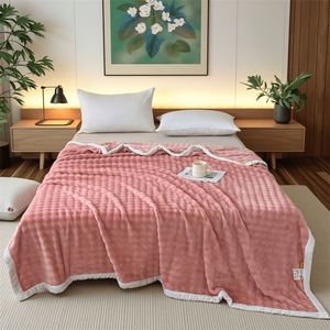 Luxury Modern Knitted Flannel Throw <b>Blanket</b> Eco-Friendly Printed Pattern Skin-Friendly Breathable Fade/Wrinkle Resistant - Product Image 3