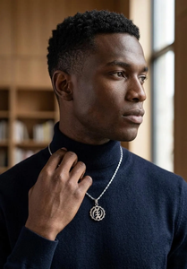 Collier pendentif personnalisé Nyame <span class=keywords><strong>Ye</strong></span> Ohene Adinkra, plaqué or 18 carats, acier inoxydable, bijoux symboles africains unisexe, résistant à l'eau - Product Image 2