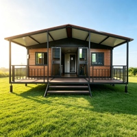 Maison conteneur extensible Shinestone, villa modulaire pliable à double aile, aménagement personnalisé, maison mobile portable