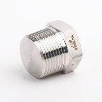 Acier inoxydable 316L /304 haute pression 3/4 "bouchon épaissi filetage externe filetage mâle hexagonal externe bouchon PT blocage