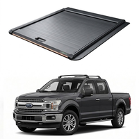 Couverture de benne électrique rétractable durable en alliage d'aluminium pour camions pick-up pleine grandeur et de taille moyenne avec télécommande