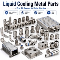 Raccords de tuyauterie usinés CNC en acier inoxydable sur mesure de précision pour le refroidissement liquide et la gestion thermique des serveurs IA