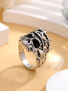 Cincin gaya Viking logam campuran Retro, perhiasan Hip hop punk gaya jalanan untuk pria dan wanita