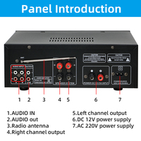Amplificateur numérique Hi-Fi pour la maison Zhengying Factory BT-9999 avec subwoofer, contrôle indépendant et microphone, stéréo numérique