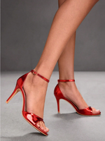 Sandales à talons minimalistes pour femmes, talon fin, bout ouvert, style chic et élégant, parfaites pour les soirées disco, les sorties nocturnes, chaussures de printemps