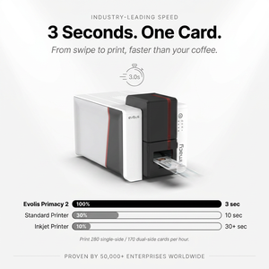 Stampante Originale Evolis Primacy2 per Tessere in PVC, Supporta Carte RFID e Magnetiche per Documenti Aziendali e Governativi - Product Image 1