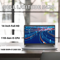 Pour ordinateur portable professionnel Latitude 5420 14 pouces FHD, Intel Quad-Core i5 de 11e génération, 16 Go de RAM DDR4, SSD 512 Go, 2,4 GHz, graphismes intégrés