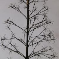 Nouvelles décorations de noël LED arbre H120cm 1000L blanc chaud fil de cuivre arbre lumière pour la décoration de mariage de fête de jardin