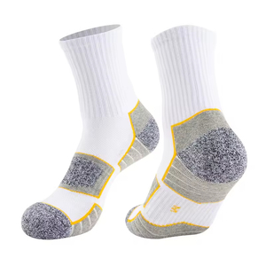 Wholesale New Arrival Anti-Bacterial Youth Knitted Terry Gym Sports Crew <b>Socks</b> Breathable Basketball - Product Image 3