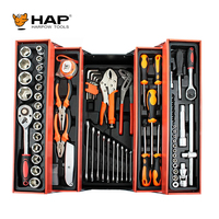 Ensemble d'outils le plus vendu, 85 pièces, personnalisable, boîte à outils portable à 5 plateaux avec ensemble d'outils