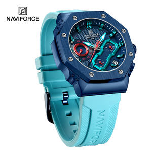 NAVIFORCE 8035 BEBEBE Vente en gros d'usine Montre à quartz pour couple Montre-bracelet pour femme et homme Montres pour amoureux Sport Logo personnalisé OEM Horloge étanche - Product Image 5