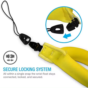 Sangle de poignet flottante imperméable à haute flottabilité <span class=keywords><strong>pour</strong></span> téléphone/appareil photo d'action <span class=keywords><strong>pour</strong></span> <span class=keywords><strong>iPhone</strong></span>/GoPro/DJI <span class=keywords><strong>Osmo</strong></span>/Insta360 Piscine Plage Plongée en apnée Natation - Product Image 3