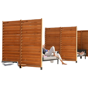 Écran de confidentialité Sierra autoportant à montage <span class=keywords><strong>en</strong></span> surface, clôture <span class=keywords><strong>en</strong></span> <span class=keywords><strong>bois</strong></span>, écran <span class=keywords><strong>d</strong></span>écoratif intérieur/<span class=keywords><strong>extérieur</strong></span> - Product Image 1