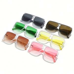 Gafas de Sol de Piloto Extra Grandes de Moda 2025 con Logotipo Personalizado, Lentes Degradadas, Protección UV400, Montura Cuadrada Grande de PC - Product Image 4