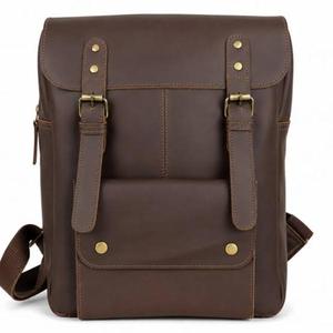 Casual <b>Leather</b> Backpack For Men And <b>Women</b> With <b>Laptop</b> Compartment And Modern Carry Design For Office Travel School And Everyday - Product Image 2