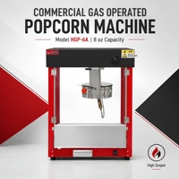 Machine à Popcorn au Caramel Industrielle Commerciale Fonctionnant au Gaz Modèle Prince HGP-6A à Haute Capacité de Production 8 oz