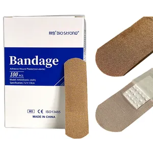 Paquete individual de bandaid primera ayuda yeso banda de ayuda 100 unids/caja médico uso diario en casa la vida tarea pequeña herida