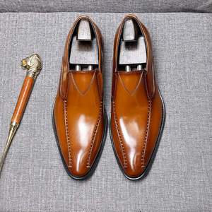 Zapatos de Vestir para Hombre, Personalizados, Nuevos, Planos, Impermeables, Transpirables, con Punta Cuadrada, Cierre de Cordones, Ligeros, para Negocios, Casual y Formal - Product Image 4