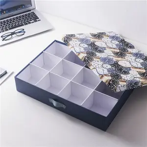 DIY घड़ी अंडरवियर मोजे कपड़े भंडारण बॉक्स ढक्कन के साथ कार्डबोर्ड गैजेट आयोजक बक्से