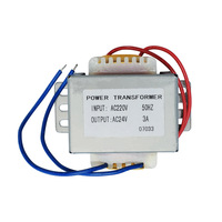 Transformateur carré personnalisé à noyau EI 110V 6V 0.1kW, petite puissance, bobine à double enroulement, enroulement en cuivre pur, pour appareils électroménagers, audio et sécurité