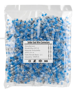 Conectores DINGYUAN de empalme de alambre con sello de soldadura de manga retráctil, conectores de tubo retráctil pero conectores de terminales - Product Image 1