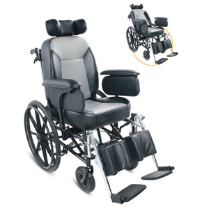 Fauteuil roulant d'intérieur extra large fauteuil bariatrique inclinable avec repose-jambes élévateur - Product Image 2