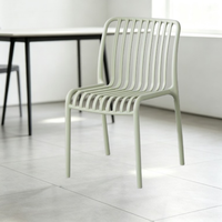 Chaises de salle à manger empilables en plastique de style nordique au design moderne – Prix pour les églises