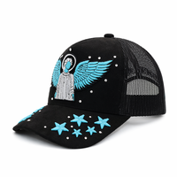 Gorra Trucker de Malla de Terciopelo con Logotipo Bordado 3D Personalizado, Gorra Snapback de Gamuza, Gorras de Lujo Estilo Urbano, Casquette