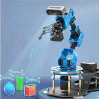 Brazo Robótico WD-HE Raspberry Pi 5 ArmPi Ultra de Código Abierto ROS2, Cámara de Visión Profunda para Robots, IA con Modelo Grande, Robótica Interactiva