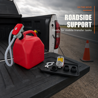Pompe de transfert de carburant portable USB rechargeable en plastique 3,2 GPM avec double alimentation pour le ravitaillement mobile et le secours routier FTP002B-04