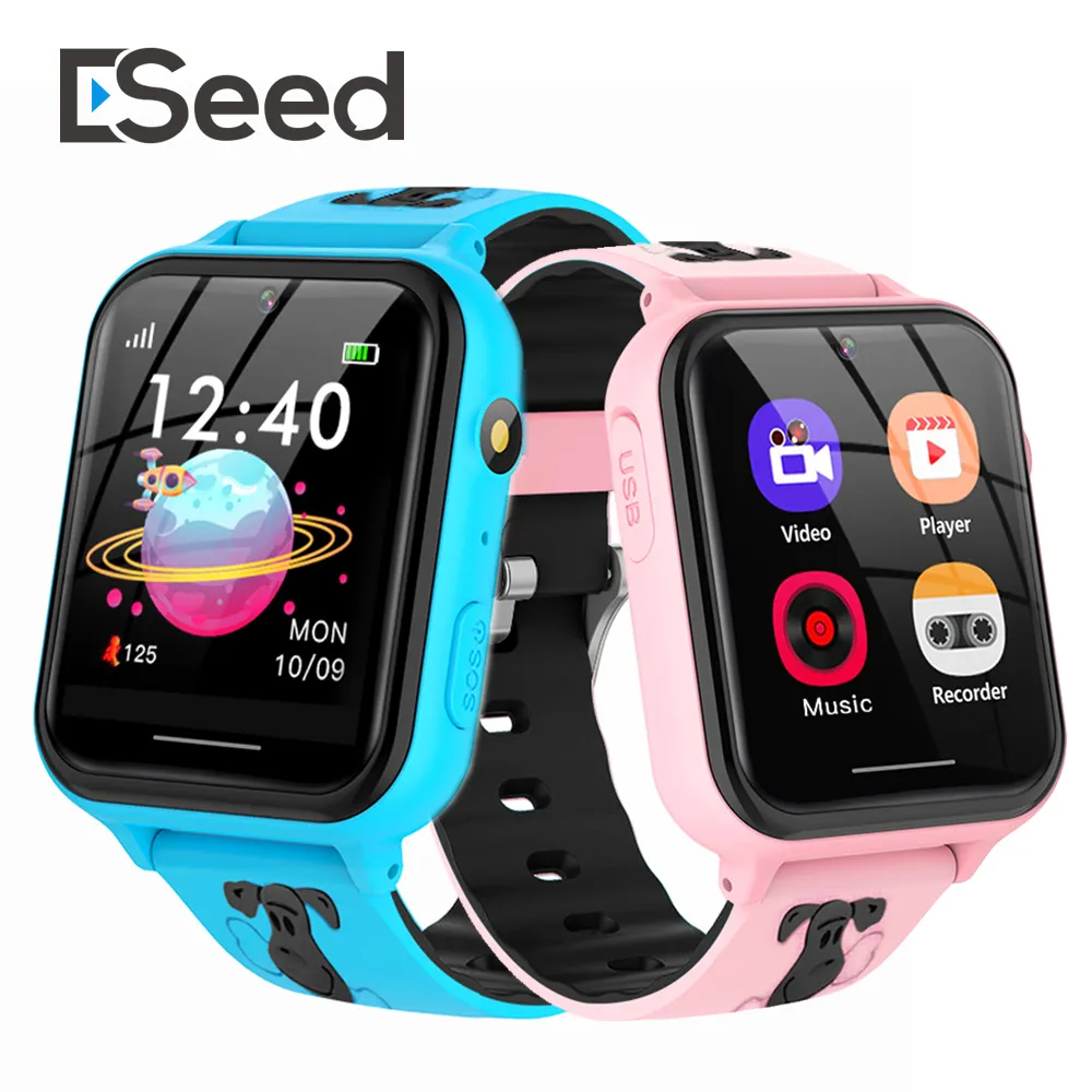 Eseed A2 2G HD Calling Puzzle Game Kids Smart Watch Music Video Play Kid Smartwatch with 1G Memory Card Children Digital watches