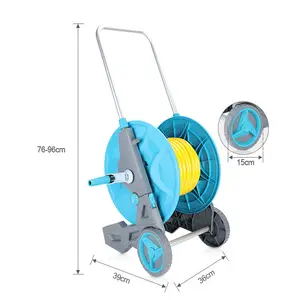 Local Store} Garden Hose Reel Set 20M (with pipe Connector) Handle or wall  mounted Garden Hose Reel for Garden Outdoor Planting With Free 1.5M Inlet  Hose {Fast Delivery}
