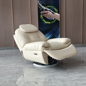 Premium <b>single</b> Recliner electric massage sofa fabric arm chair zero gravity reclining sofa <b>bed</b> genuine leather living room - Product Image 4