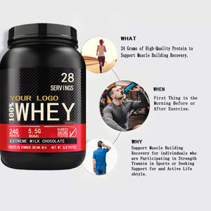 חלבון מי גבינה תוספי תזונה למבוגרים תזונת ספורט בניית שרירים אבקת חלבון מי גבינה מבודדת 50 גרם+ למנה ירידה במשקל - Product Image 3