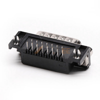 Connecteur D-Sub 15 broches DB15 mâle/femelle, 2 ou 3 rangées, haute densité, prise HD15 plaquée or, port série RS232