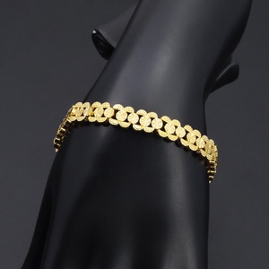 Nouveauté Jxx, bracelet pour filles en laiton plaqué or 24 carats, design tendance, haute qualité - Product Image 2