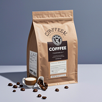 Custom Aluminiumfolie Zakje Mylar Zakken Vlakke Bodem Zakje Met Rits Koffie Verpakking 250G Proteïne Poeder Zakje Voor Supplement