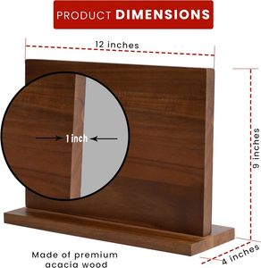 Đôi Hai Mặt Nhỏ Keo Gỗ Nhà Bếp Dao Khối Bền Mạnh Mẽ Gỗ Nam Châm Dao Chủ - Product Image 4