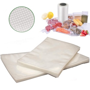 2020 Custom printed BPA Free Plastic Packing Vacuum Storage Bag Embossed Food Sealer bean Bags